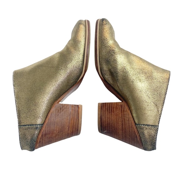 Rachel Comey gold dust woman Mars mule wooden heel soft leather - Picture 7 of 9